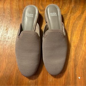 Eileen Fisher Betsy Knit Mule Size 9 Taupe